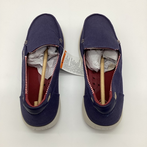 2054. Croc Blue Canvas Slip-on Loafer NWT Size 9 - Picture 5 of 6